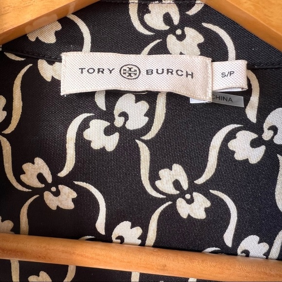 Tory Burch Printed Polo Dress 100% Silk - Picture 8 of 8